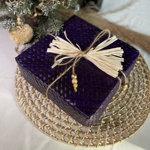 Square Sustainable Gift Box Purple (Medium)