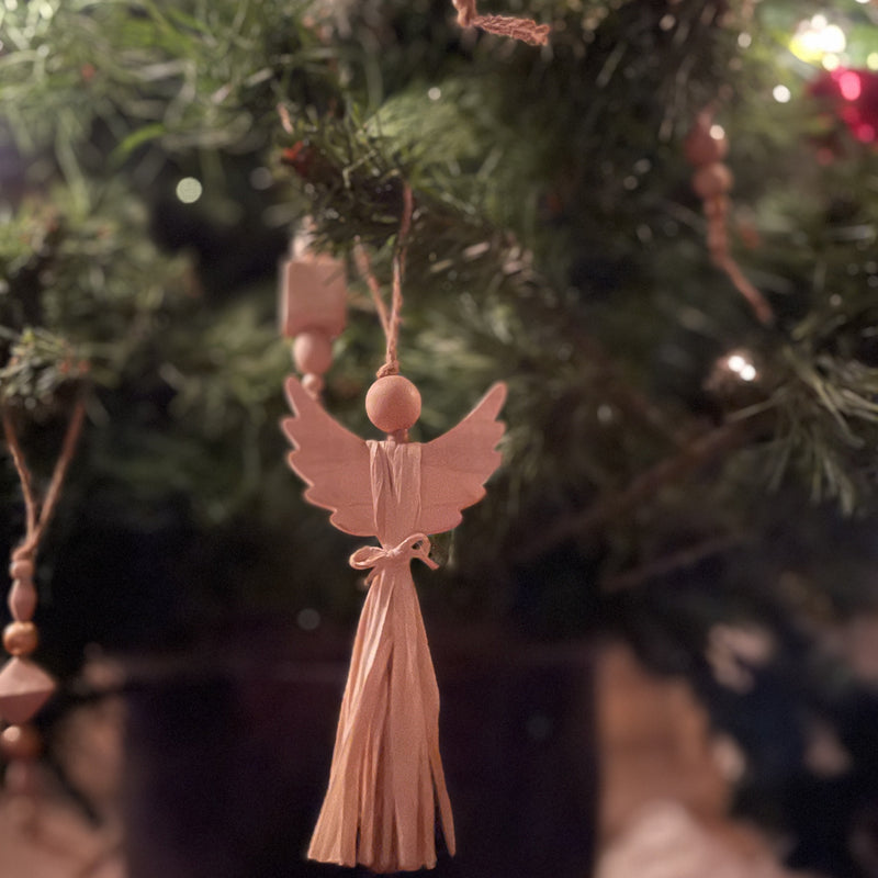 Angel's Wings Christmas Ornaments (set of 6)