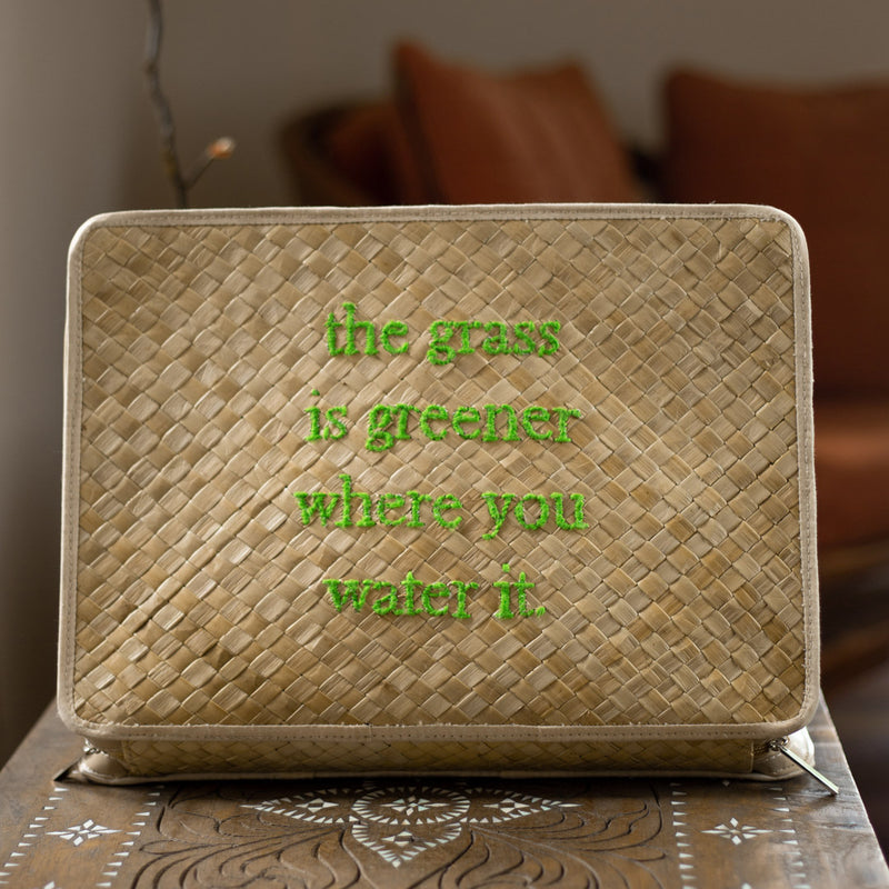 The Grass Is Greener Laptop Case - Island Girl