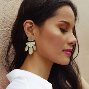 Solace Capiz Earrings in Smoked - Island Girl