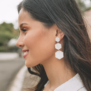 Priscilla Capiz Earrings in Natural - Island Girl