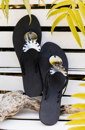 Sun & Moon Rubber Sandals - Island Girl
