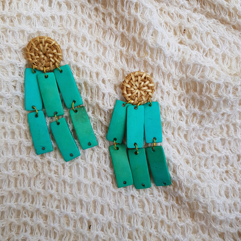 Leanna Earrings in Turquoise - Island Girl